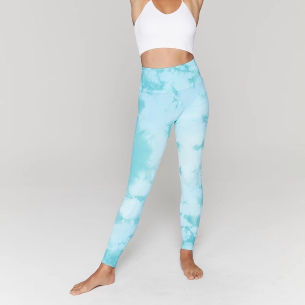 Spiritual Gangster tie dye leggings blue